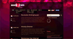 Desktop Screenshot of disco-tipps.de