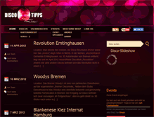 Tablet Screenshot of disco-tipps.de